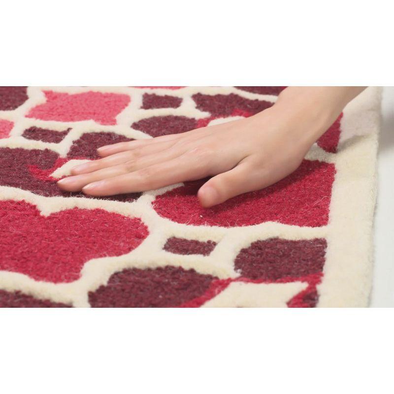 Bellagio BLG610 Hand Tufted Area Rug - Pink/Ivory - 5'x8' - Safavieh.