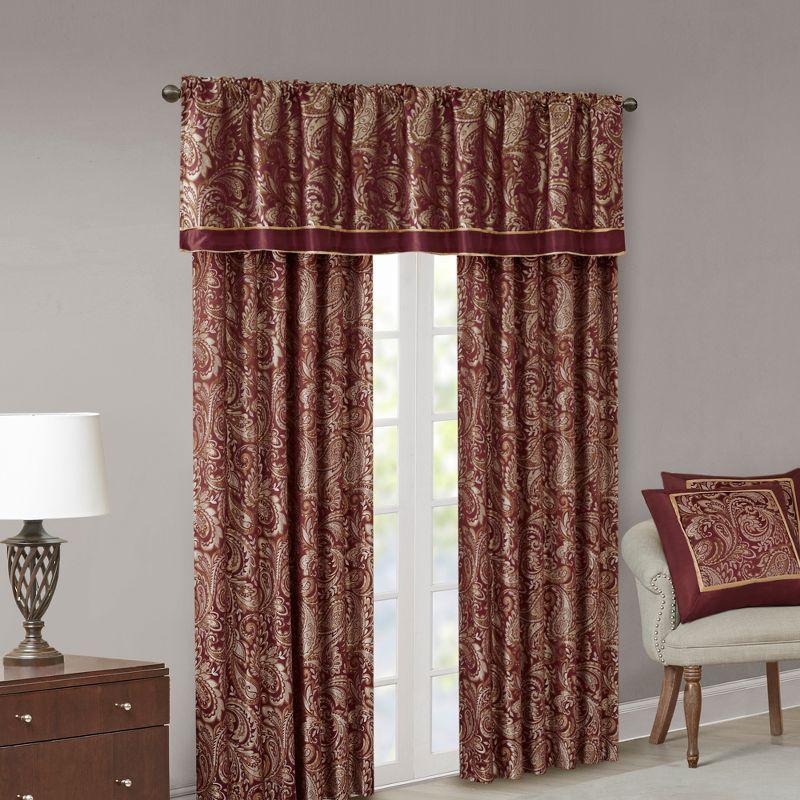 Aubrey Jacquard Curtain Panel Pair