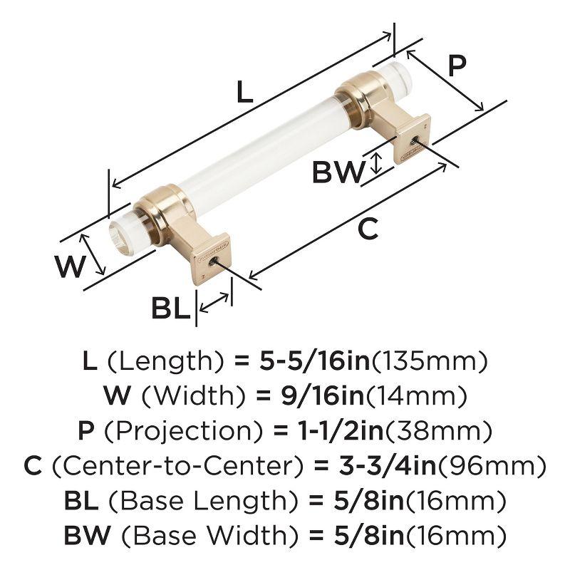 Glacio 3 3/4" Center to Center Bar Pull