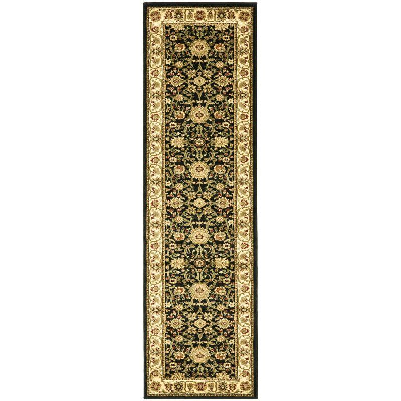 Lyndhurst LNH212 Power Loomed Runner Rug - Black/Ivory - 2'3"x6' - Safavieh