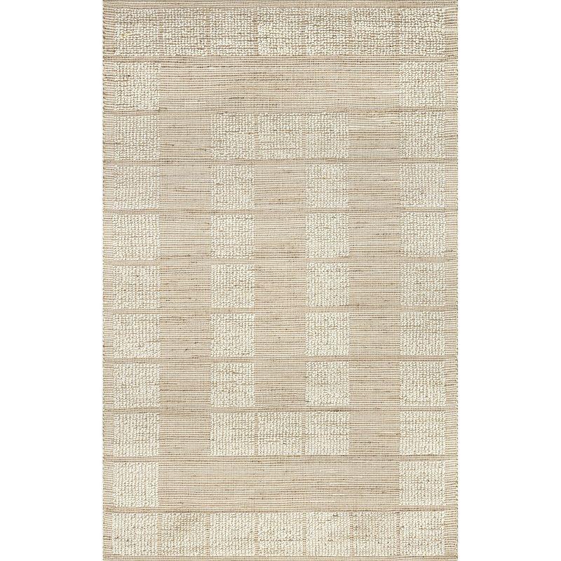 Latitude Run® Oden Textured Jute and Wool Area Rug