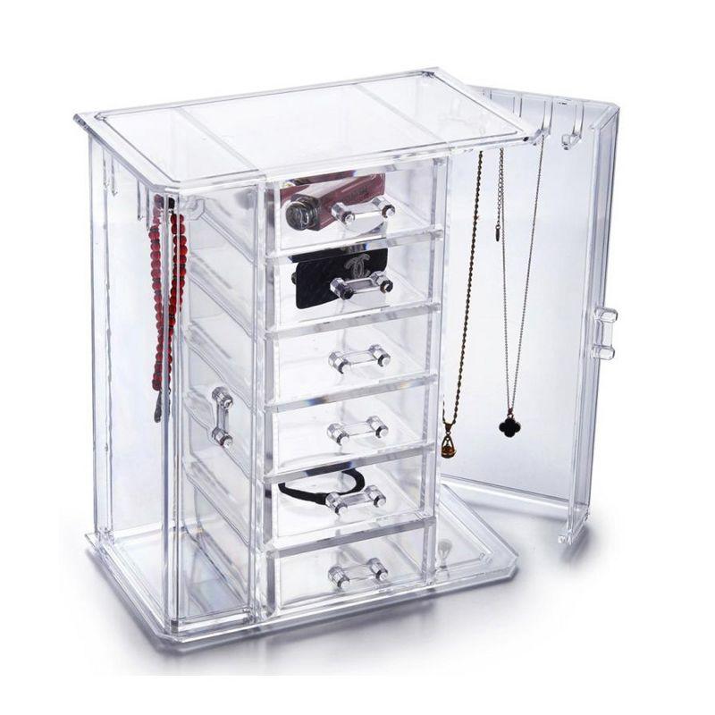 OnDisplay Tiered Acrylic Jewelry Cabinet Organizer