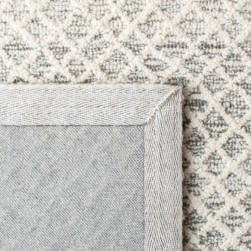 Micro-Loop MLP353 Hand Tufted Indoor Runner Rug - Grey/Ivory - 2'3"x9' - Safavieh