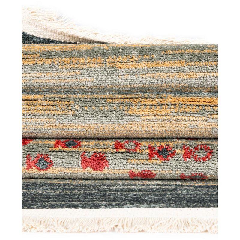 Unique Loom Fars Collection Area Rug - Jordan (5' 1" x 8' Rectangle Blue/Light Blue)
