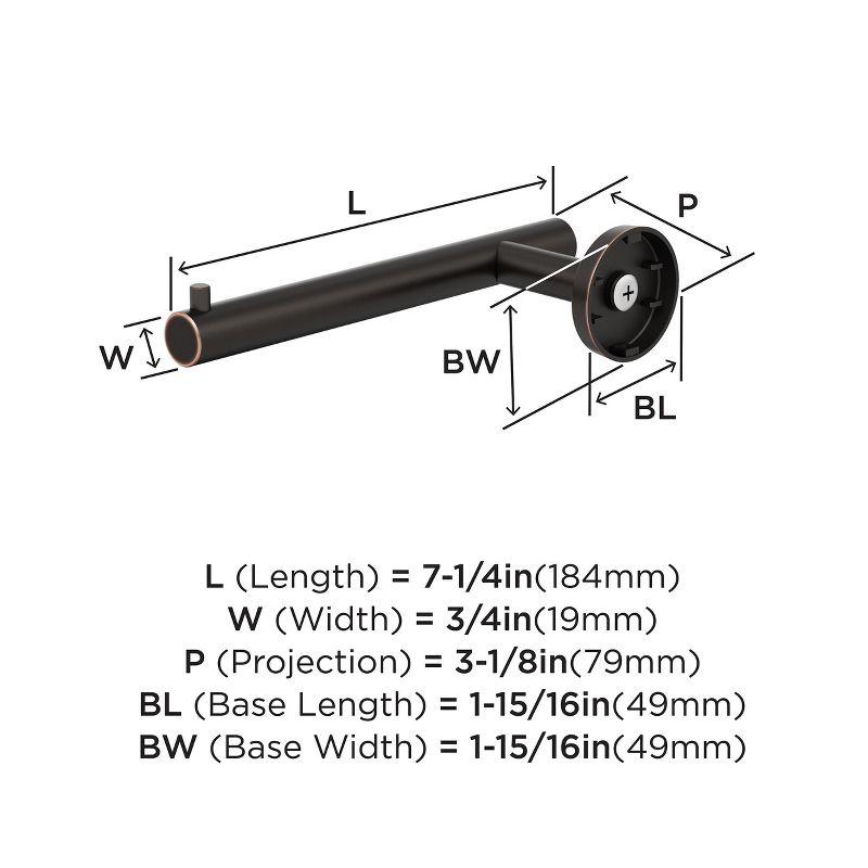 Amerock Arrondi Oil-Rubbed Bronze Single Post Toilet Paper Holder