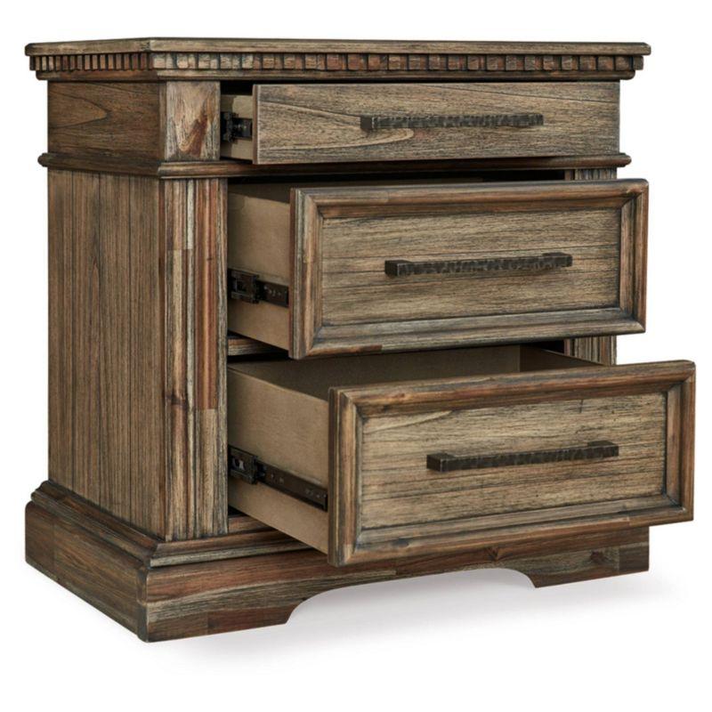 Markenburg 3 - Drawer Nightstand in Brown