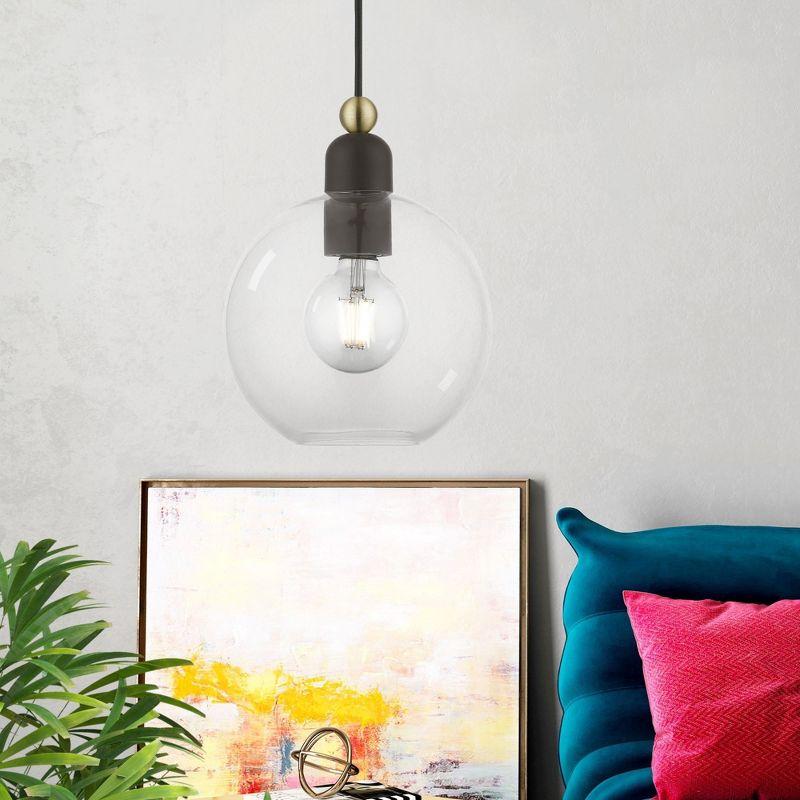 Livex Lighting Downtown 1 - Light Pendant in  Bronze/Antique Brass