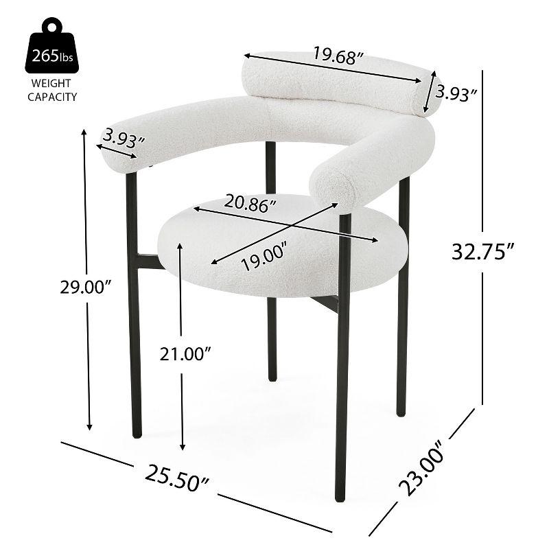 Christopher Knight Home Rylan Upholstered Armchair Dining Chairs