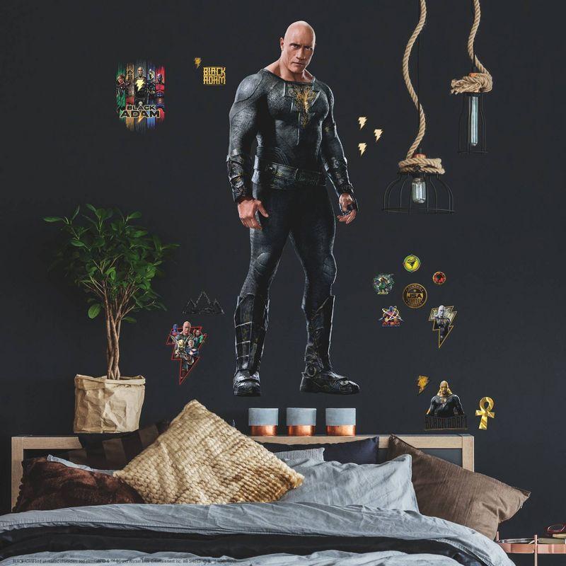 Black Adam Giant Peel and Stick Wall Decals