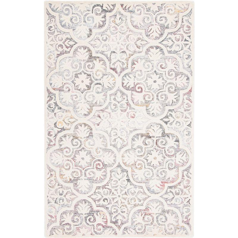 Metro MET859 Hand Tufted Indoor Area Rug - Red/Ivory - 4'x6' - Safavieh