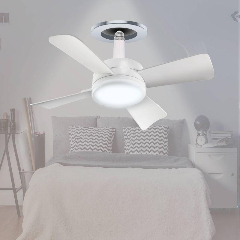 Bell + Howell Bell + Howell Socket Fan, Ceiling Fan With 1000 Lumens and Remote Control
