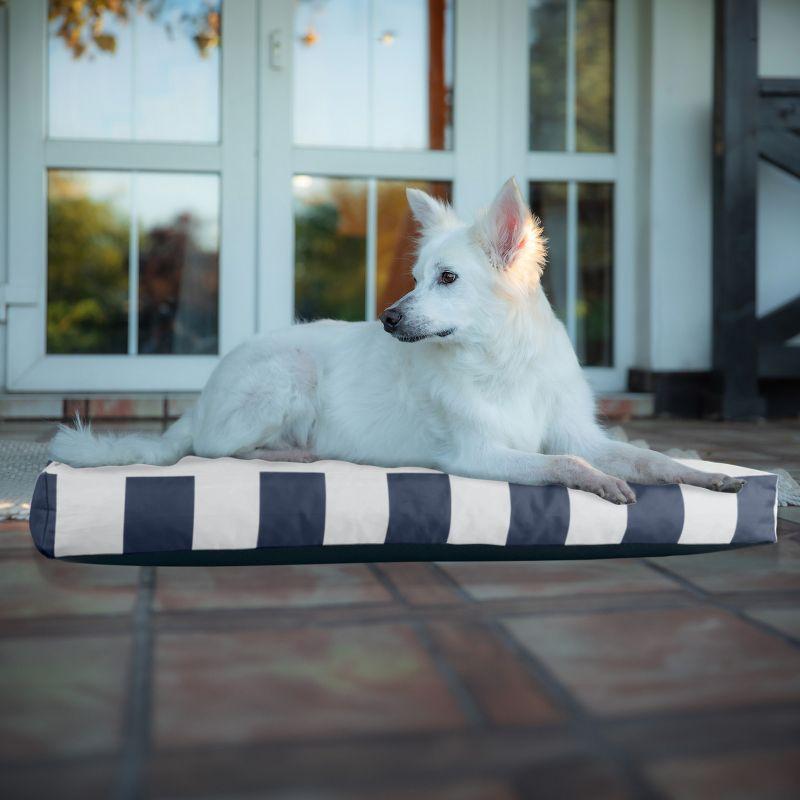 Petmaker PETMAKER Dog Bed - Indoor/Outdoor Striped Dog Bed with Removable Washable Cover and Non-Slip Bottom - 36in Medium Pet Bed