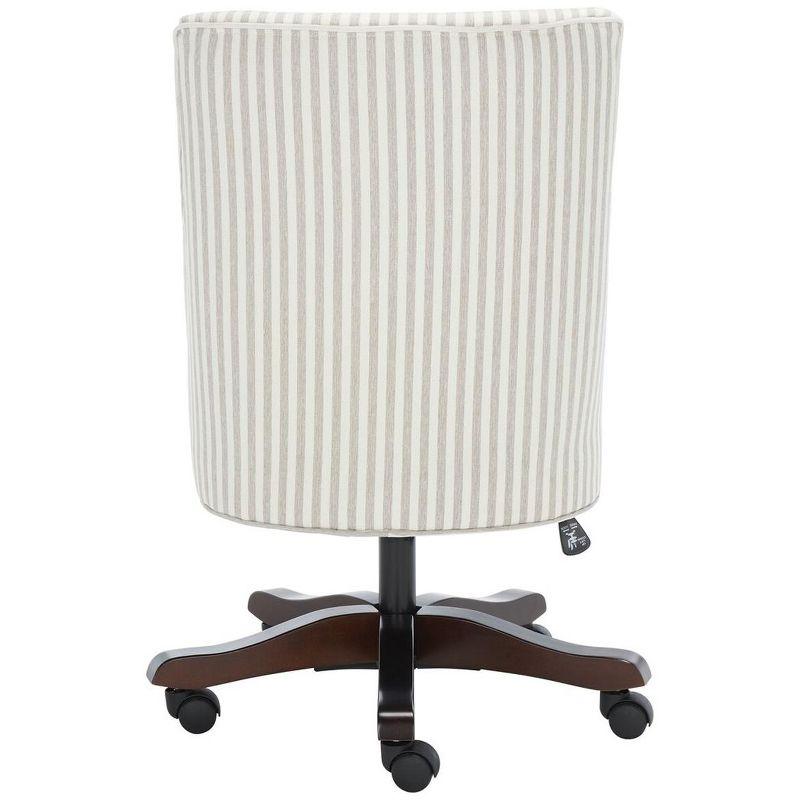 Scarlet Desk Chair - Beige Stripe - Safavieh