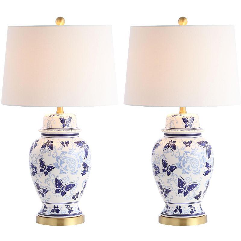 Hana Table Lamp (Set of 2) - Blue/White - Safavieh.