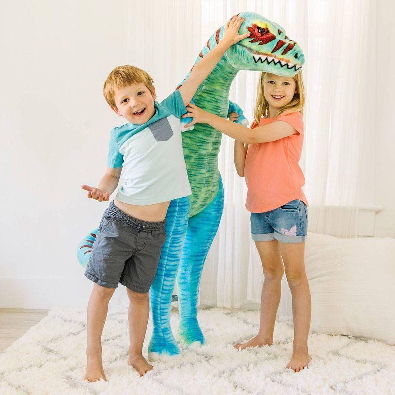 Melissa & Doug Standing T-Rex Giant Lifelike Plush Stuffed Animal