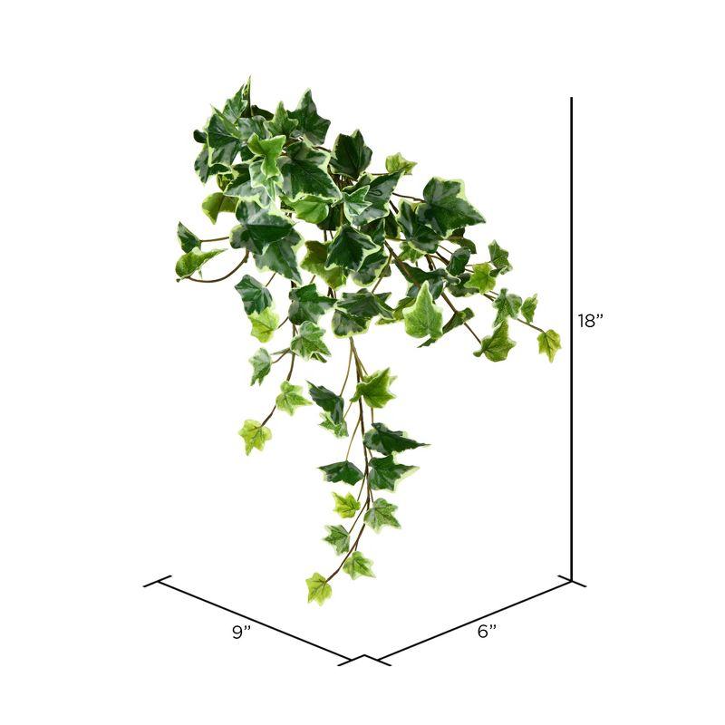 Vickerman Artificial Varigated Ivy Hanging Bush