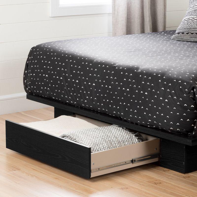 Holland Platform Bed with Drawer - South Shore