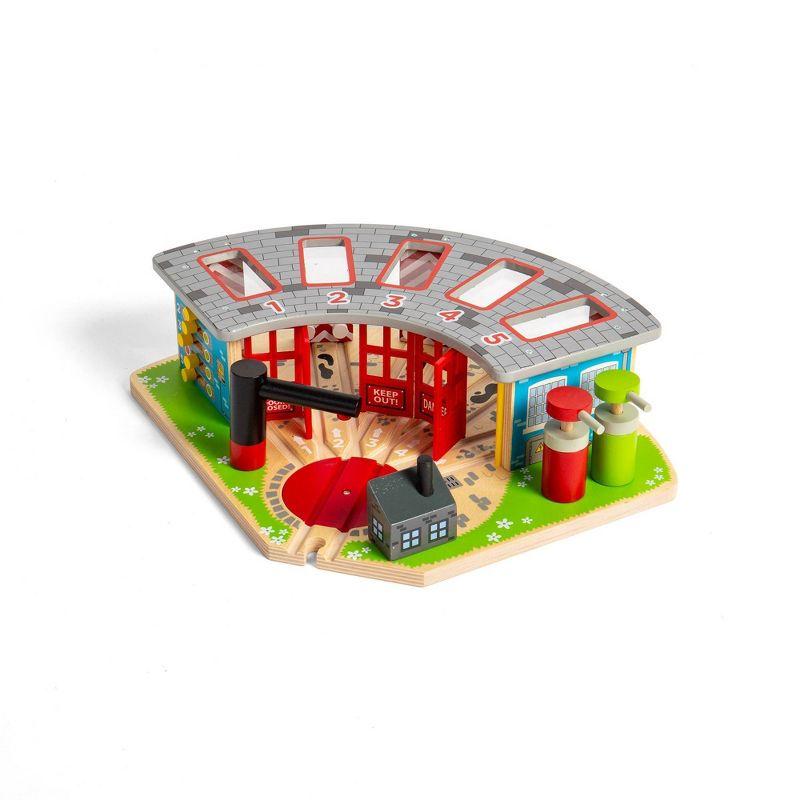 Bigjigs Rail Five Way Engine Shed