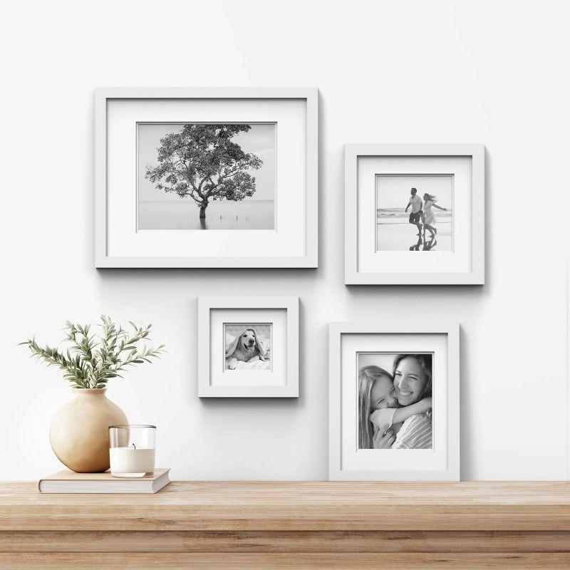 Gallery Solutions Gallery Solutions Wall Mount Double Airfloat Mat Picture Frame