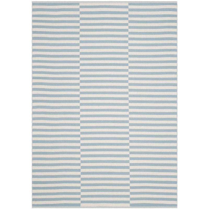 Montauk MTK715 Hand Woven Indoor Area Rug - Ivory/Light Blue - 5'x7' - Safavieh
