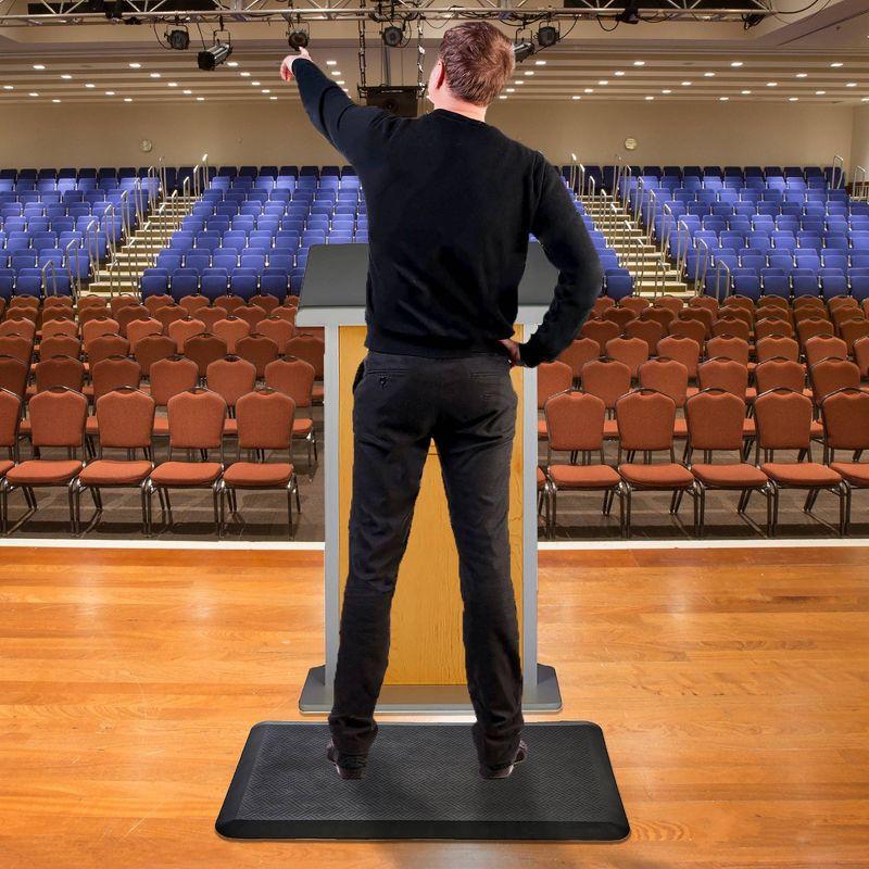 Mind Reader Mind Reader Anti Fatigue Kitchen Mat, Standing Desk Mat, Cushioned Mat, Office, Kitchen, Rubber, 39.5 x 20.25 x 0.75