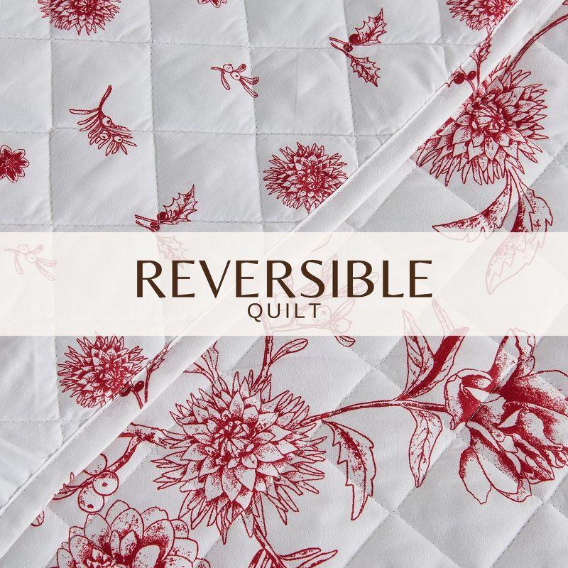 Cheerful Holiday Reversible Quilt Set with Shams - Great Bay Home