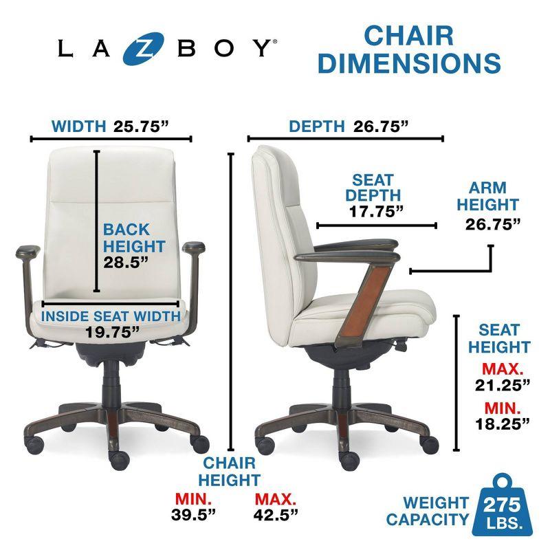 La-Z-Boy Dawson Ergonomic Modern Executive Office Chair with Adjustable High Back Lumbar Support