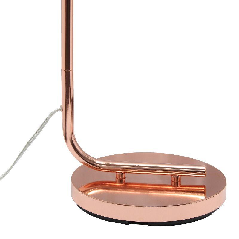 Iron Lantern Floor Lamp with Glass Shade Pink - Simple Designs: ETL Listed, Metal Base, Cylinder Shade