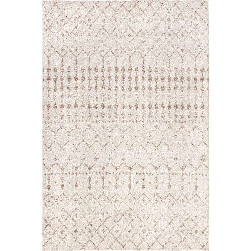 Nuloom Moroccan Blythe Indoor Area Rug, Round 6', Neutral