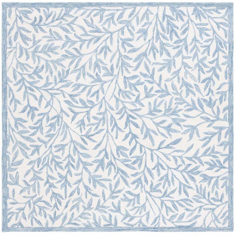 Jardin JAR753 Hand Tufted Area Rug - Ivory/Blue - 6'x6' - Safavieh.