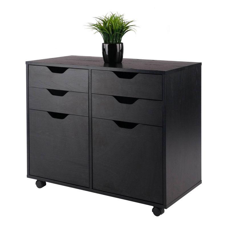 Halifax 2 Sections Mobile Storage Cabinet - Winsome