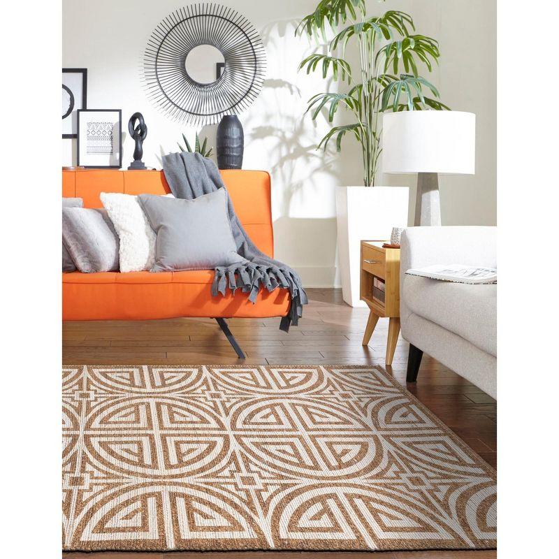 Unique Loom 2' 0 x 3' 1 Radha Chenille Jute Rectangle Area Rug