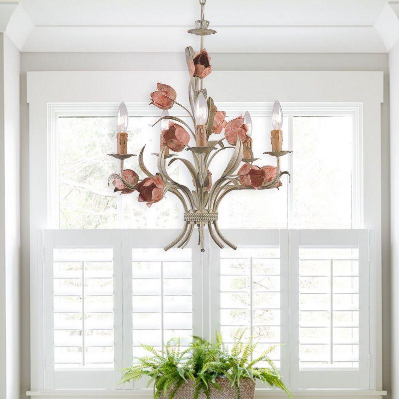 Crystorama Lighting Southport 5 - Light Chandelier in  Sage Rose