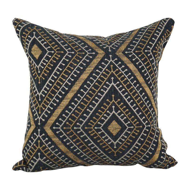 Geometric Linen Reversible Throw Pillow (Set of 4)