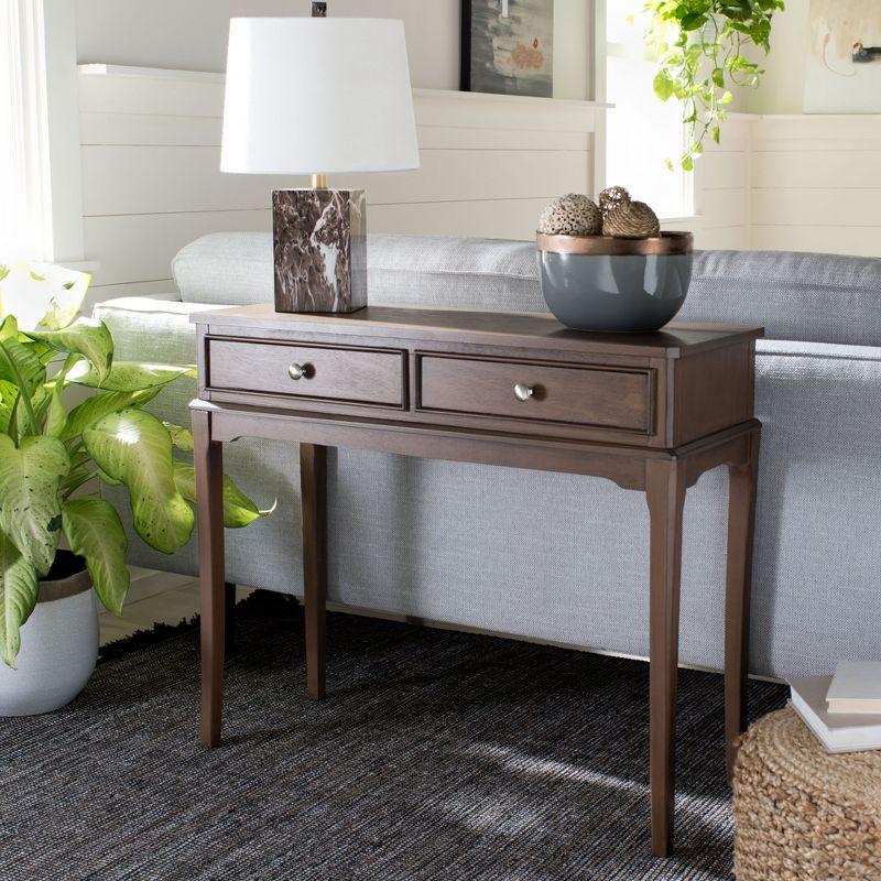 Opal 2 Drawer Console Table - CNS5726C - Brown - Safavieh