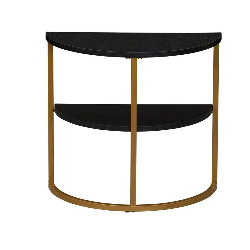 Household Essentials Half Moon Side End Table