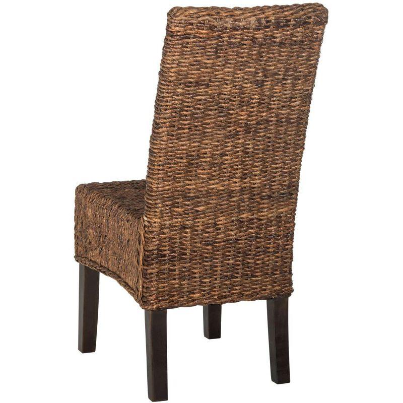 Avita 18''H Wicker Dining Chair (Set of 2) - Brown - Safavieh
