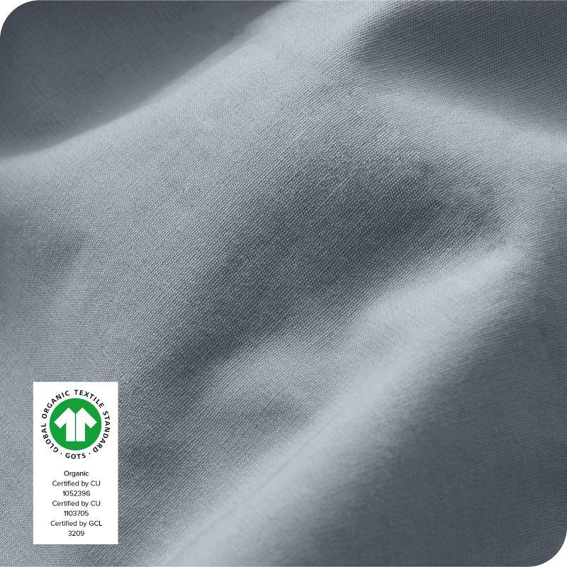 Bare Home 260 Thread Count Organic Cotton Percale Fitted Sheet