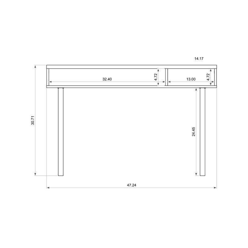 47.24" Windsor Console Accent Table - Manhattan Comfort