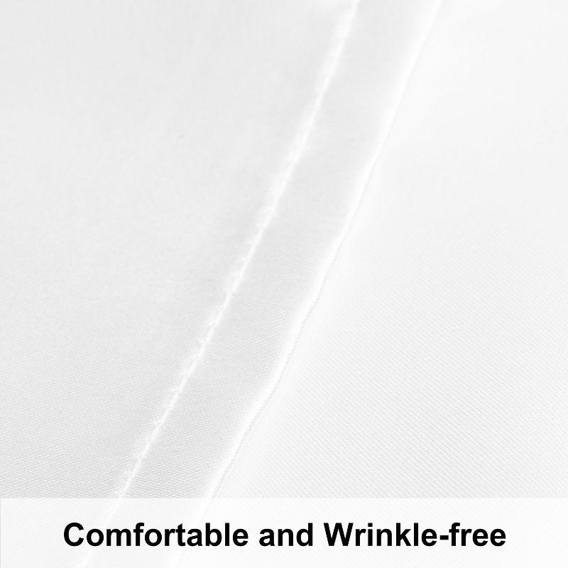 2 Pack Satin King Pillowcases for Hair and Skin, Luxurious Pillow Cases with Envelope Closure, 20x36 Inches, Black - NTBAY