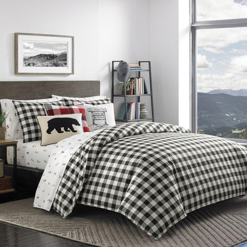 Black Mountain Plaid Duvet Cover Set - Eddie Bauer