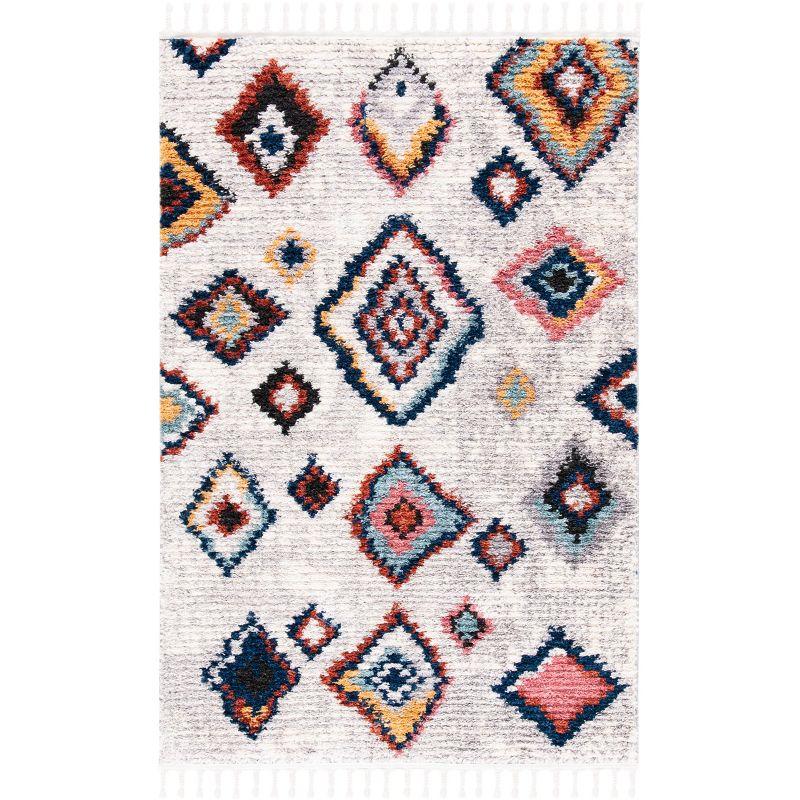 Morocco MRC940 Power Loomed Area Rug - Ivory/Multi - 4'x6' - Safavieh.