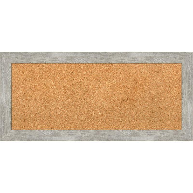 Dove Greywash Narrow Framed Natural Cork Bulletin Board