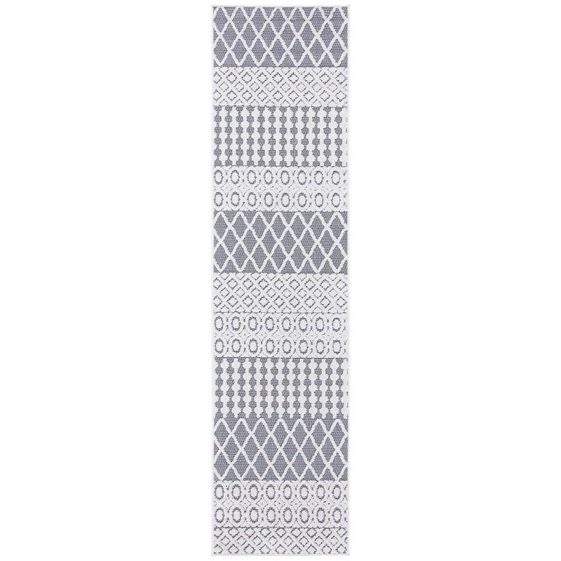 Cabana CBN652 Loomed Indoor Runner Rug - Ivory/Grey - 2'2"x8' - Safavieh