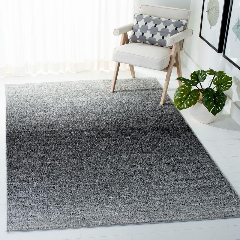 Gray Ombre 4' x 6' Synthetic Area Rug