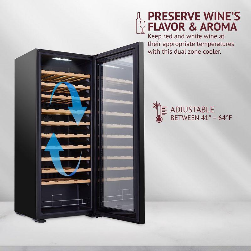 Schmécké Single Zone 20.1'' Freestanding 55 Bottle Wine Refrigerator