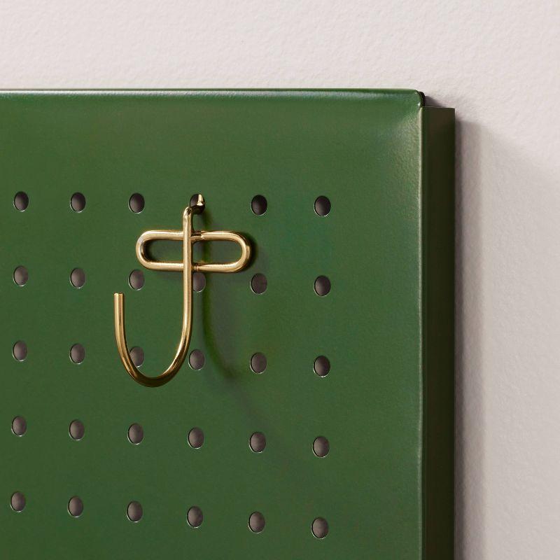 Large Metal Pegboard Wall Organizer Set Green/Gold - Hearth & Hand™ with Magnolia