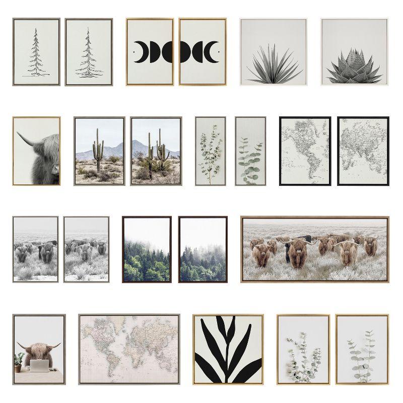 (Set of 2) 23" x 33" Sylvie Foggy Day Framed Canvas Set by Creative Bunch - Kate & Laurel All Things Decor: Inspirational Landscape Art