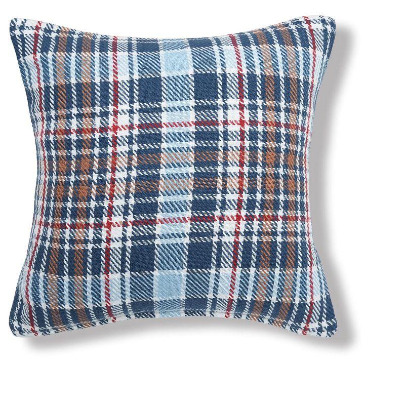 Plaid Cotton Throw Pillow