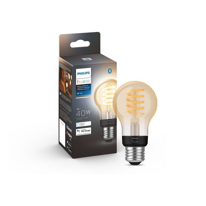 Philips Hue White Ambiance Dimmable Edison LED Bulb